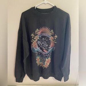 Billabong “Surfing Our Way To Paradise “ Black Unisex Crewneck Sweatshirt Size M